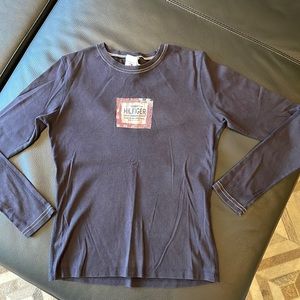 Womens Tommy Hilfiger Blue Long Sleeve 💯 % Cotton Shirt